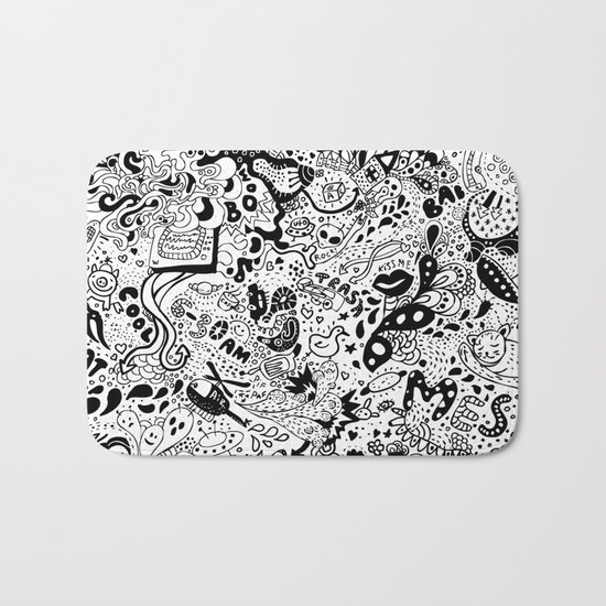 cute graphite Bath Mat