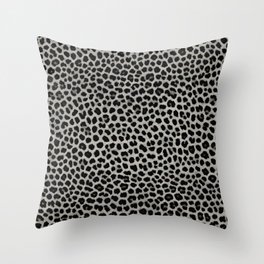 Elegant Modern Luxury White Leopard Collection Throw Pillow