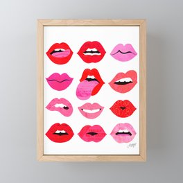Lips of Love Framed Mini Art Print