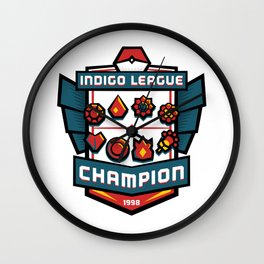 Indigo League Champion - Red Version Wall Clock