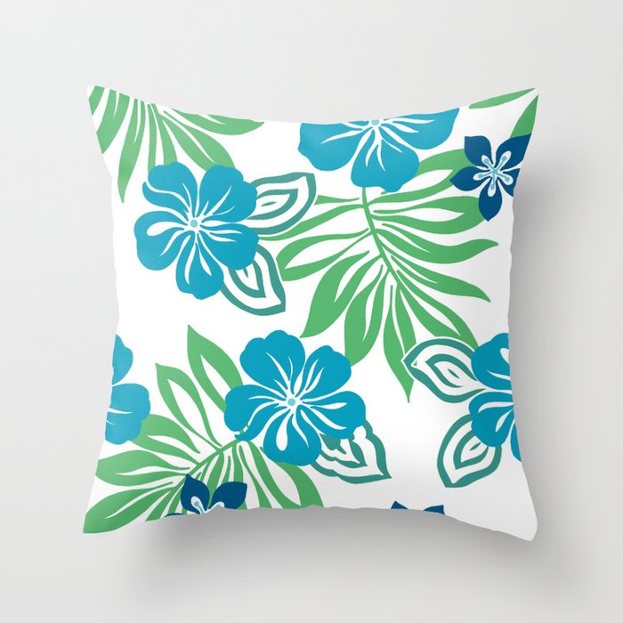 Hawaiian Style Throw Pillow