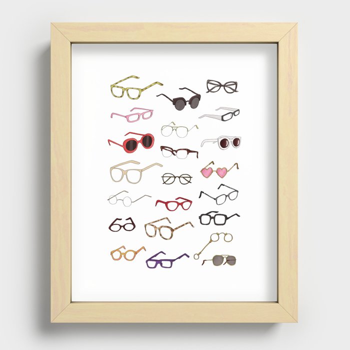 glasses Recessed Framed Print