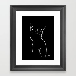 Female Body Study Framed Art Print