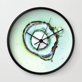 Water Splash Wall Clock | Motion, Macro, Fluidart, Aerial, Above, Ring, Waterdrop, Modernart, Circle, Overhead 
