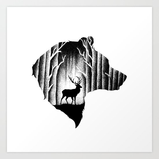 THE BEAR Art Print