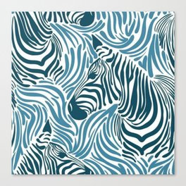 zebra pattern / love animal Canvas Print