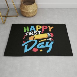 Happy First Day School Area & Throw Rug