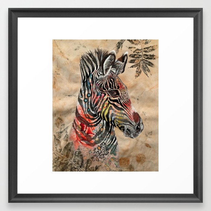 Beautiful Zebra Framed Art Print