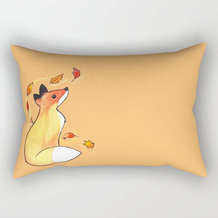 Autumn fox Rectangular Pillow