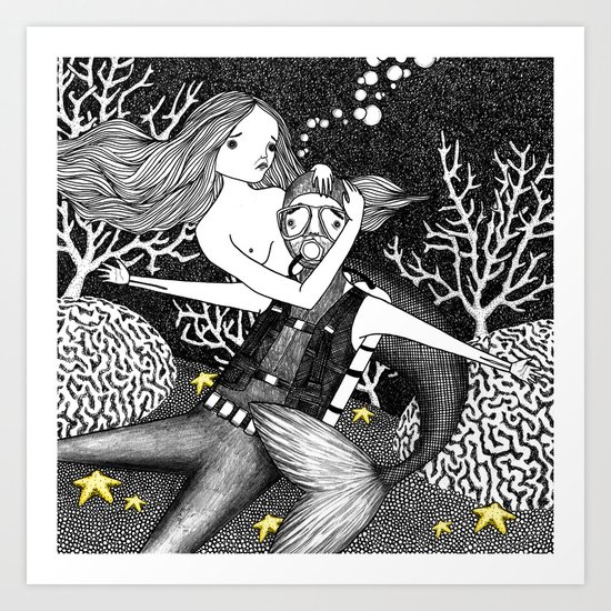 Little Mermaid Art Print