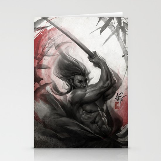 Samurai Spirit - Aura Stationery Cards