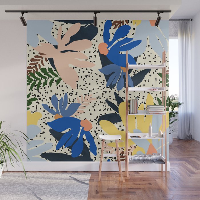 New abstract floral design Wall Mural