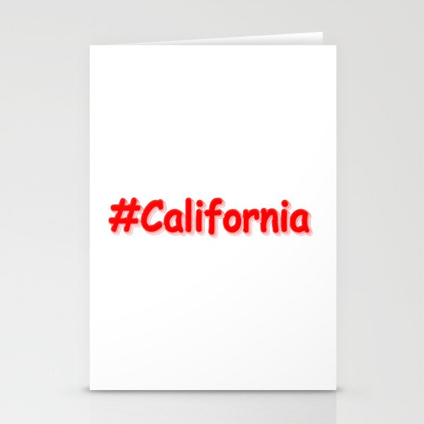 "#California " Cute Design. Buy Now Stationery Cards