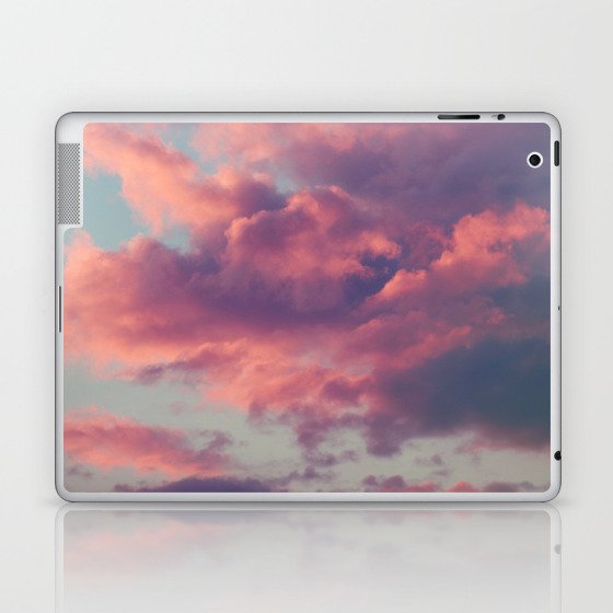 Aesthetic Pink Clouds Dreamy Sky Laptop & iPad Skin