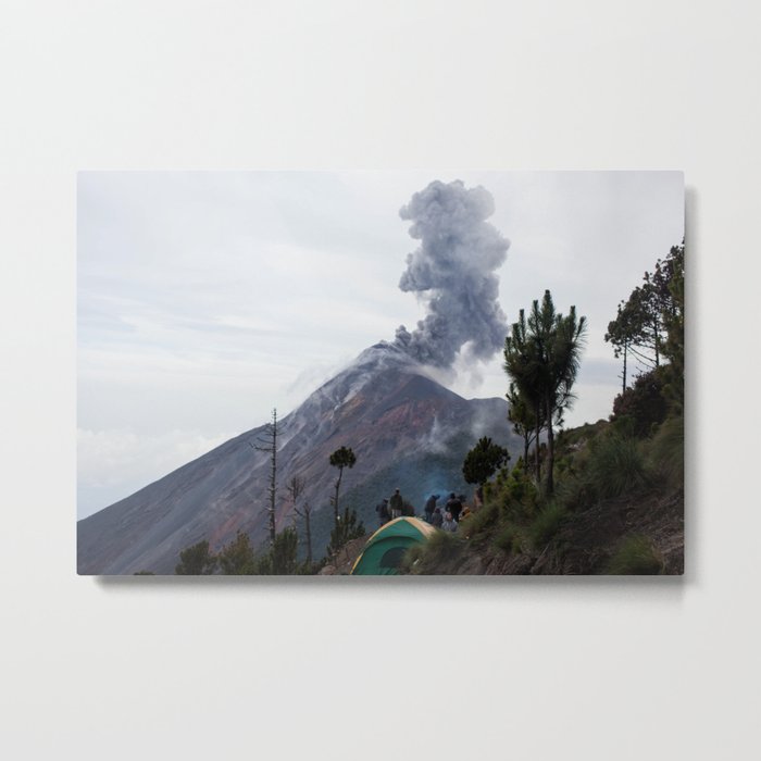Smokey Mountains of Antigua Metal Print