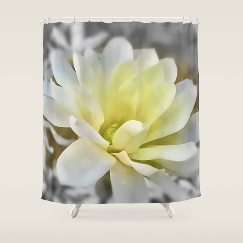 White Magnolia Shower Curtain By Marypille Society6