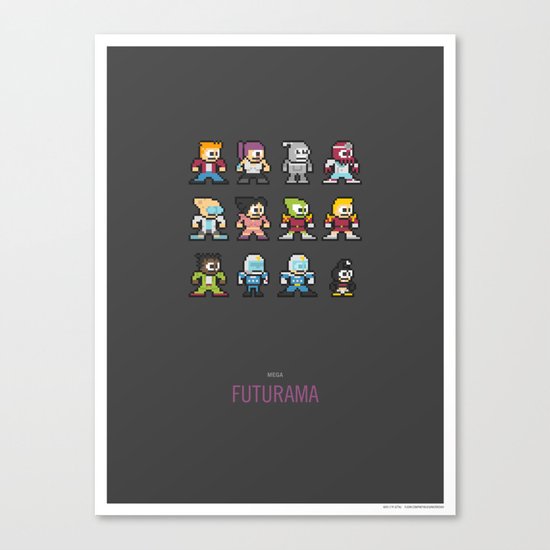 Mega Futurama Canvas Print