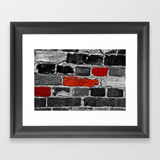OTHER BRICKS IN THE WALL Framed Art Print