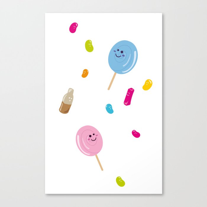 Farandole de bonbons  Canvas Print
