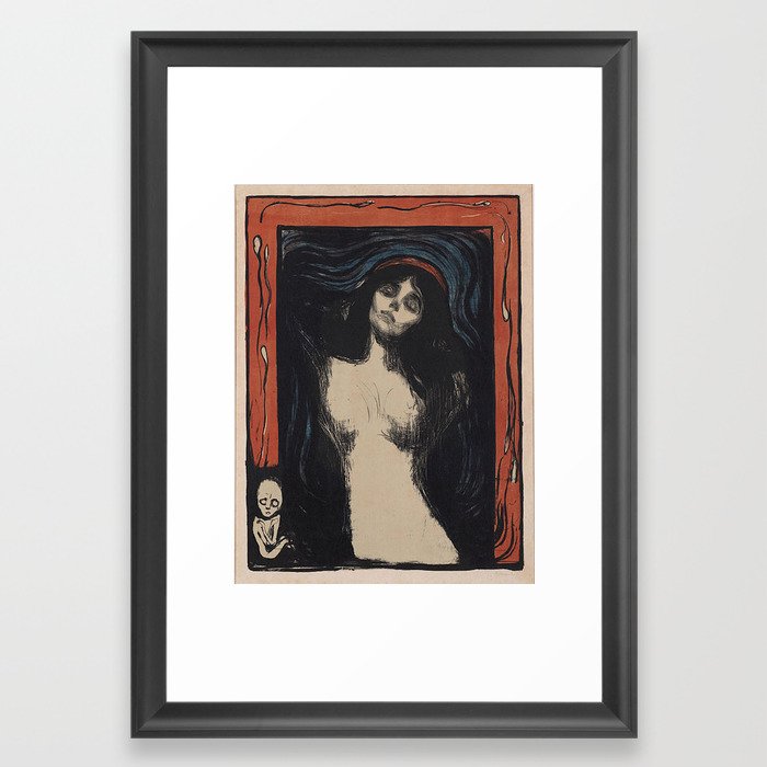 MADONNA - EDVARD MUNCH Framed Art Print