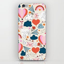 Love Is In The Air Valentines Pattern iPhone Skin