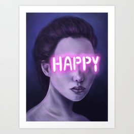 Happy Art Print