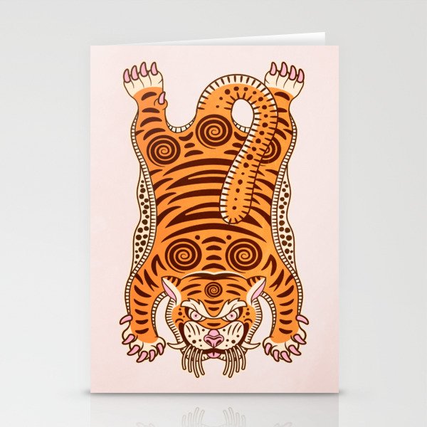 King Of The Jungle 03: Peach Tiger Edition Stationery Cards