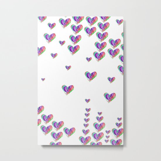 Love Tetris Metal Print