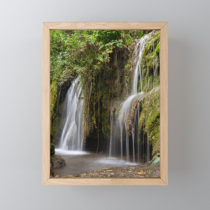 Hajske Waterfalls in Slovakia (Poster) Framed Mini Art Print
