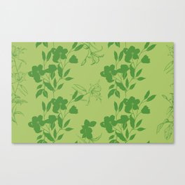 gorgeous green plant patterns Canvas Print