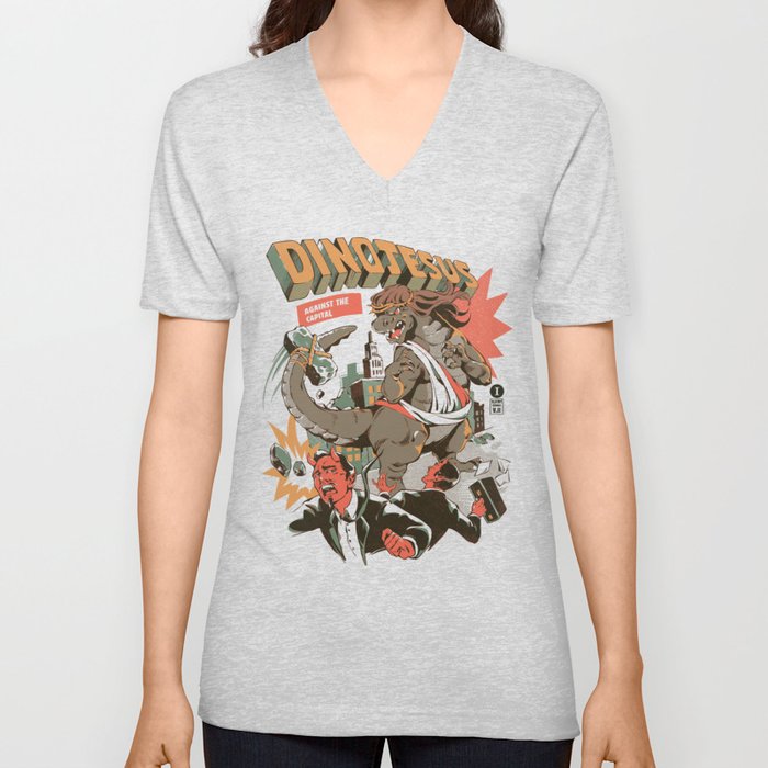 Dinojesus V Neck T Shirt