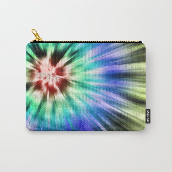 Colorful Starburst Tie Dye Carry-All Pouch