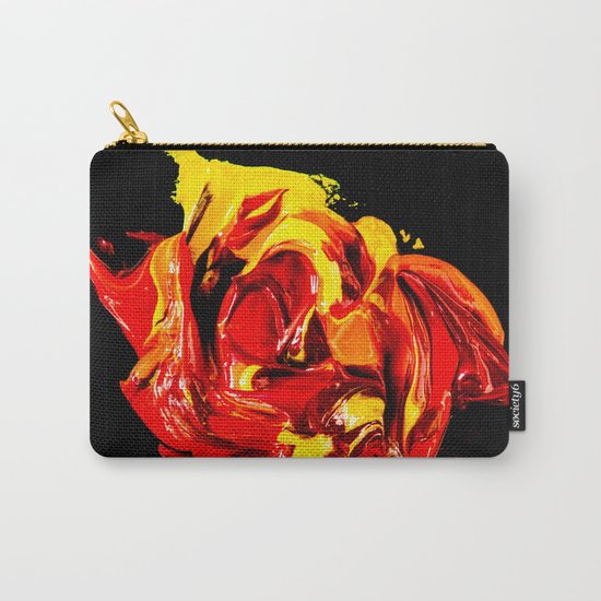 yellow-red on black Carry-All Pouch