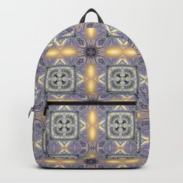 Crisscrossed Winter Frost Photographic Pattern Backpack
