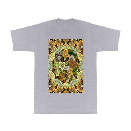 Yellow Flowers T Shirt | Digital, Floraldesign, Flowers, Yellowflowers, Collage, Pattern, Ivoryflowers 