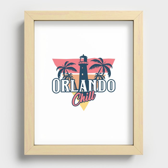 Orlando chill Recessed Framed Print