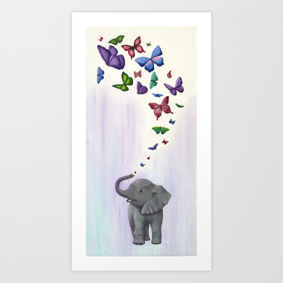 Trumping Butterflies Art Print