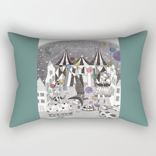Night Carnival Rectangular Pillow