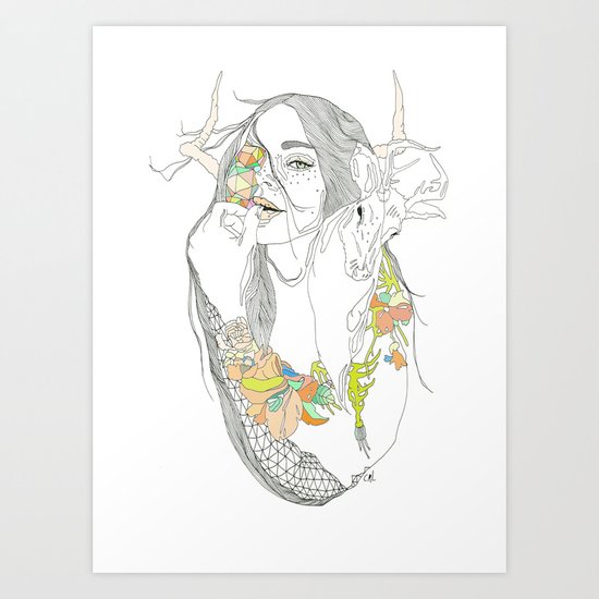 colour blind Art Print