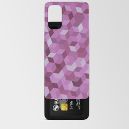 Merune, Pink, White Colorful Hexagon Design  Android Card Case