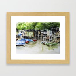 Fishermans Village Framed Art Print