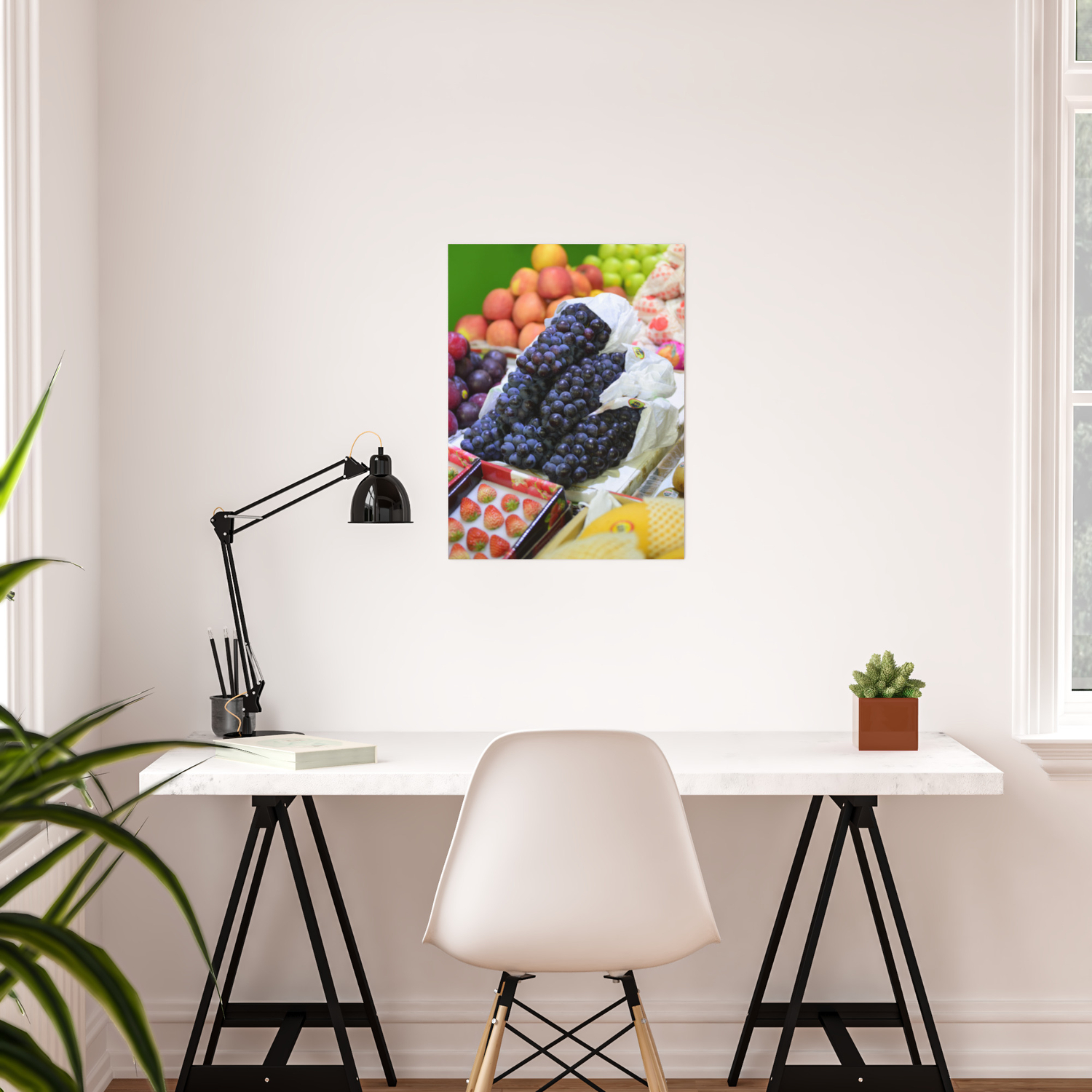 Market Display Of Fruit Kitchen Or Cafe Decor Poster By Eclectickitchen Society6