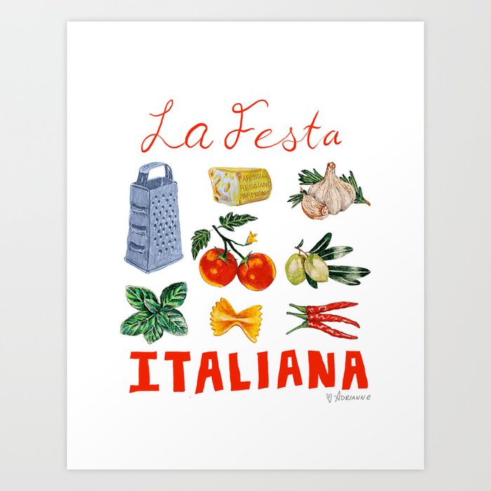 La Festa Italiana Art Print