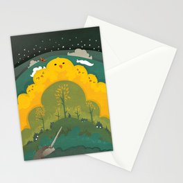 A Day on Chicken Mountain Stationery Cards