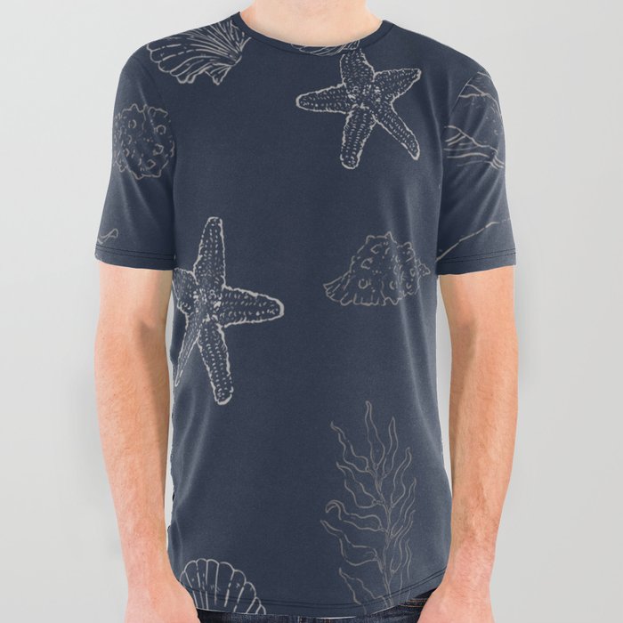 Sea Life I All Over Graphic Tee
