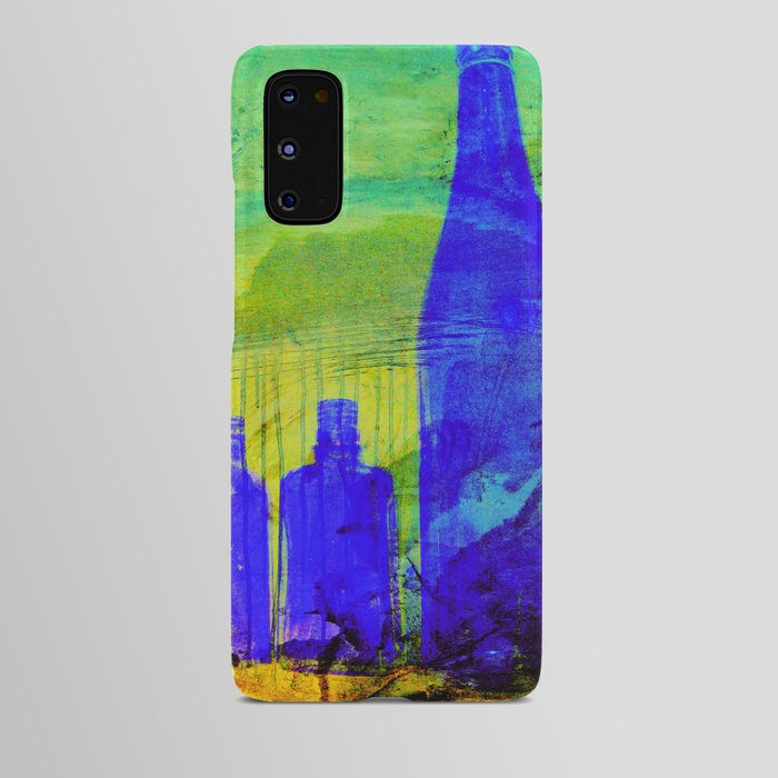 Blue Glass Bottles Android Case