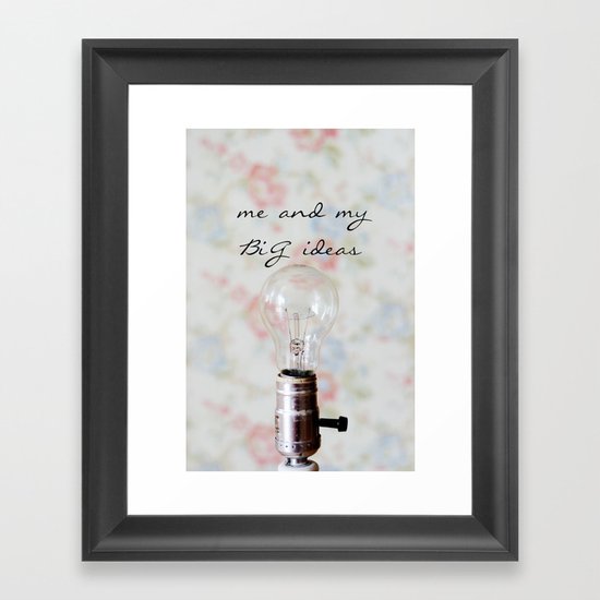 Big Ideas Framed Art Print