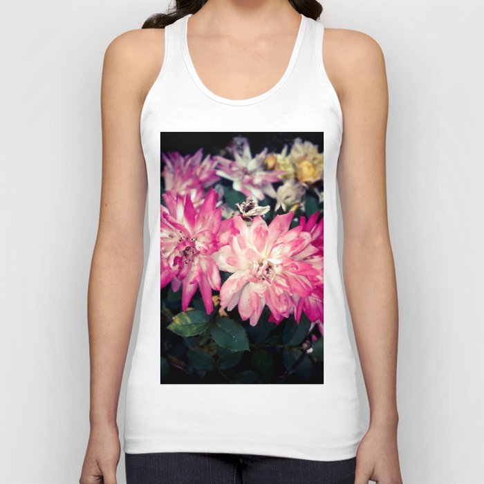 Pink Chrysanthemum garden Tank Top