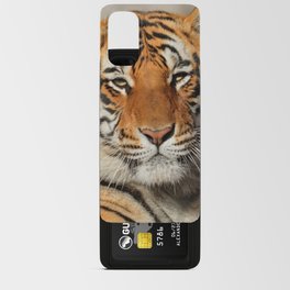 Close up portrait of a tiger Android Card Case