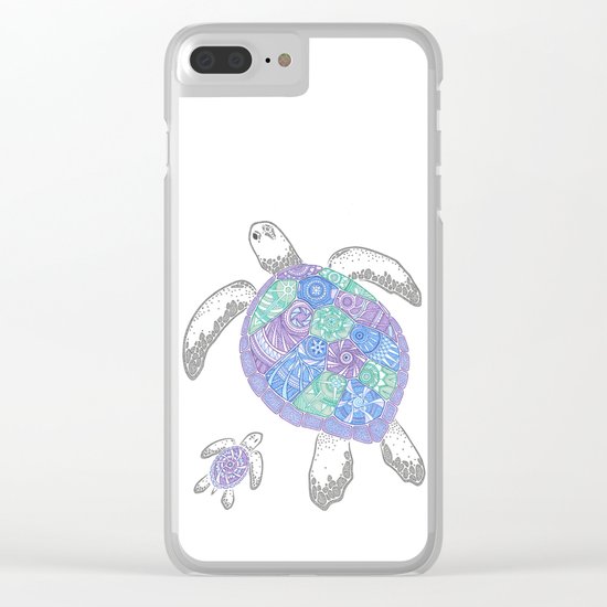 Sea Turtles Clear iPhone Case